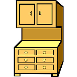 Dresser, coffin or cupboard
